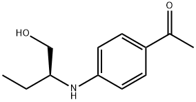 (S)-1-[4-(1-HYDROXYMETHYLPROPYLAMINO)PHENYL]ETHANONE Struktur