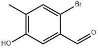 2-BROMO-5-HYDROXY-4-METHYLBENZALDEHYDE Struktur