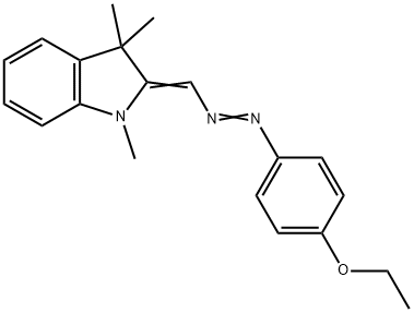 2-[[(4-Ethoxyphenyl)azo]methylene]-2,3-dihydro-1,3,3-trimethyl-1H-indole Struktur