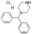 1-benzhydrylpiperazine hydrochloride Struktur