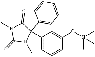 1,3-Dimethyl-5-phenyl-5-[3-(trimethylsiloxy)phenyl]-2,4-imidazolidinedione Struktur