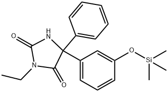 3-Ethyl-5-phenyl-5-[3-(trimethylsiloxy)phenyl]-2,4-imidazolidinedione Struktur