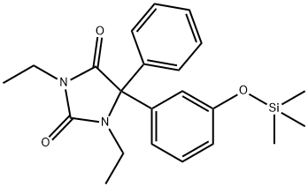 1,3-Diethyl-5-phenyl-5-[3-(trimethylsiloxy)phenyl]-2,4-imidazolidinedione Struktur