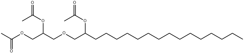 3-[(2-Acetoxyheptadecyl)oxy]-1,2-propanediol diacetate Struktur