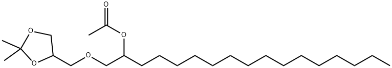 1-[(2,2-Dimethyl-1,3-dioxolan-4-yl)methoxy]-2-heptadecanol acetate Struktur