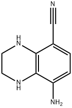 5-Quinoxalinecarbonitrile,  8-amino-1,2,3,4-tetrahydro- Struktur