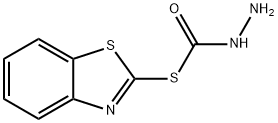 Hydrazinecarbothioic acid, S-2-benzothiazolyl ester (9CI) Struktur