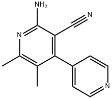 [4,4-Bipyridine]-3-carbonitrile,2-amino-5,6-dimethyl-(9CI) Struktur