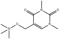 1,3-Dimethyl-5-[(trimethylsiloxy)methyl]-2,4(1H,3H)-pyrimidinedione Struktur