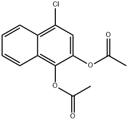 4-Chloro-1,2-naphthalenediol diacetate Struktur