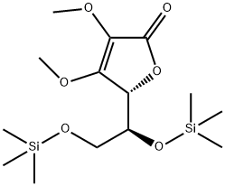 2-O,3-O-Dimethyl-5-O,6-O-bis(trimethylsilyl)-L-ascorbic acid Struktur