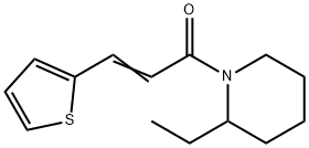 Piperidine, 2-ethyl-1-[1-oxo-3-(2-thienyl)-2-propenyl]- (9CI) Struktur