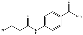 4-[(3-CHLOROPROPANOYL)AMINO]BENZAMIDE Struktur