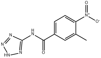 Benzamide, 3-methyl-4-nitro-N-1H-tetrazol-5-yl- (9CI) Struktur