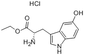 L-2-AMINO-3-(5-HYDROXYINDOLYL)PROPIONIC ACID ETHYL ESTER HYDROCHLORIDE Struktur