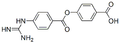 4'-carboxyphenyl 4-guanidinobenzoate Struktur