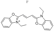 3,3'-DIETHYLOXACARBOCYANINE IODIDE Struktur