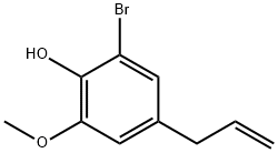 6-BROMO-4-ALLYL-2-METHOXYPHENOL Struktur