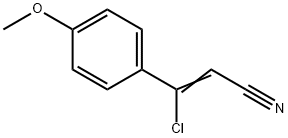 3-CHLORO-3-(4-METHOXYPHENYL)ACRYLONITRILE Struktur