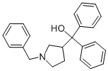 (1-Benzyl-pyrrolidin-3-yl)-diphenyl-methanol, 5747-93-3, 結(jié)構(gòu)式