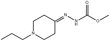 Hydrazinecarboxylic acid, (1-propyl-4-piperidinylidene)-, methyl ester (9CI) Struktur