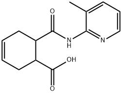 3-Cyclohexene-1-carboxylicacid,6-[[(3-methyl-2-pyridinyl)amino]carbonyl]- Struktur