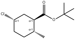 tert-butyl (1S,2S,5R)-5-chloro-2-methyl-cyclohexane-1-carboxylate Struktur