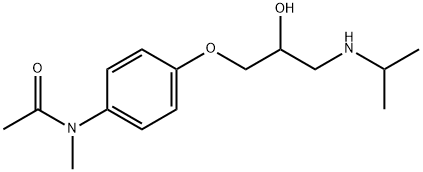 N-[4-[2-Hydroxy-3-[(1-methylethyl)amino]propoxy]phenyl]-N-methylacetamide Struktur