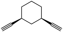 Cyclohexane, 1,3-diethynyl-, cis- (9CI) Struktur