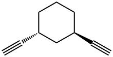 Cyclohexane, 1,3-diethynyl-, trans- (9CI) Struktur