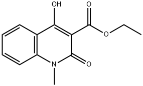 1,2-DIHYDRO-4-HYDROXY-1-METHYL-2-OXO-3-QUINOLINECARBOXYLIC ACID ETHYL ESTER Struktur