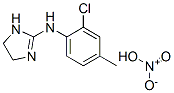 N-(2-chloro-p-tolyl)-4,5-dihydro-1H-imidazol-2-amine mononitrate  Struktur