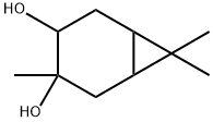 3,7,7-trimethylbicyclo[4.1.0]heptane-3,4-diol Struktur