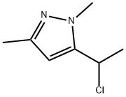 1H-Pyrazole,  5-(1-chloroethyl)-1,3-dimethyl- Struktur