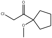 Ethanone, 2-chloro-1-(1-methoxycyclopentyl)- (9CI) Struktur