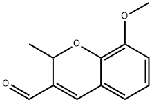 8-Methoxy-2-methyl-2H-1-benzopyran-3-carbaldehyde Struktur