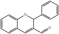 2H-1-Benzopyran-3-carboxaldehyde, 2-phenyl- Struktur