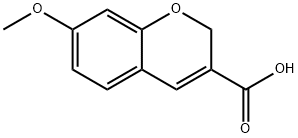 7-METHOXY-2H-CHROMENE-3-CARBOXYLIC ACID Struktur