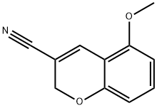 5-Methoxy-2H-1-benzopyran-3-carbonitrile Struktur