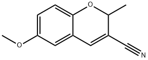 6-Methoxy-2-methyl-2H-1-benzopyran-3-carbonitrile Struktur