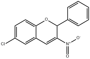 6-Chloro-3-nitro-2-phenyl-2H-1-benzopyran Struktur