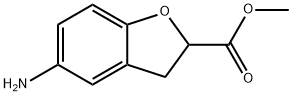 2-Benzofurancarboxylicacid,5-amino-2,3-dihydro-,methylester(9CI) Struktur