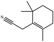 2,6,6-trimethyl-1-cyclohexene-1-acetonitrile Struktur