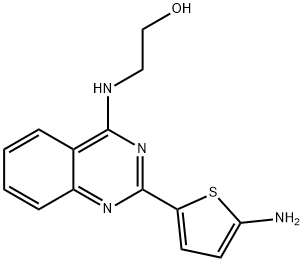 2-[[2-(5-Amino-2-thienyl)-4-quinazolinyl]amino]ethanol Struktur