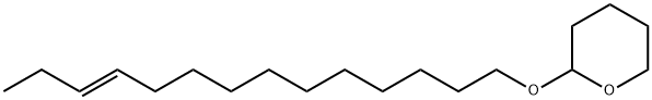 (E)-tetrahydro-2-(11-tetradecenyloxy)-2H-pyran Struktur