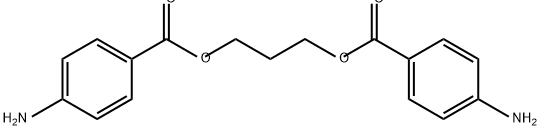 TRIMETHYLENE BIS(4-AMINOBENZOATE) Struktur