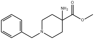 Methyl 4-amino-1-benzyl-piperidine-4-carboxylate Struktur