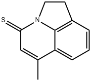 4H-Pyrrolo[3,2,1-ij]quinoline-4-thione,  1,2-dihydro-6-methyl- Struktur