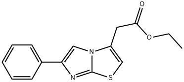 (6-PHENYL-IMIDAZO[2,1-B]THIAZOL-3-YL)-ACETIC ACID ETHYL ESTER Struktur