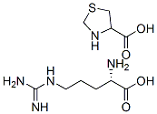 L-arginine monothiazolidine-4-carboxylate Struktur